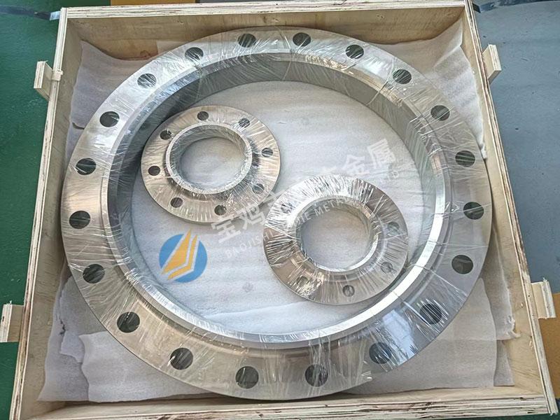 钛、镍、锆制法兰、加工件,[宝鸡市森杰金属有限公司]钛镍锆管件管道-法兰加工件-金属复合板