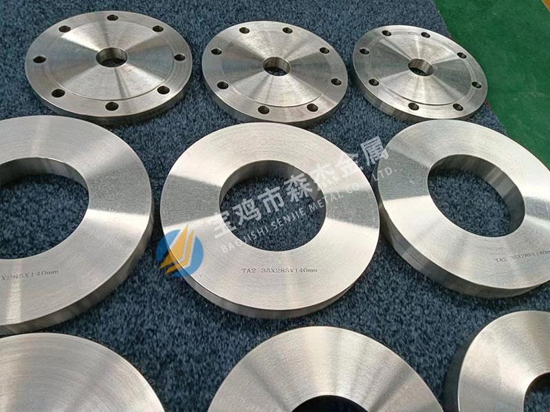 钛、镍、锆制法兰、加工件,[宝鸡市森杰金属有限公司]钛镍锆管件管道-法兰加工件-金属复合板